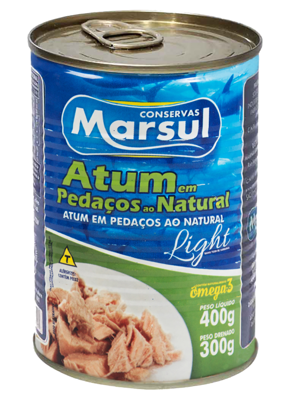 Atum em pedaços Marsul lata 400 g