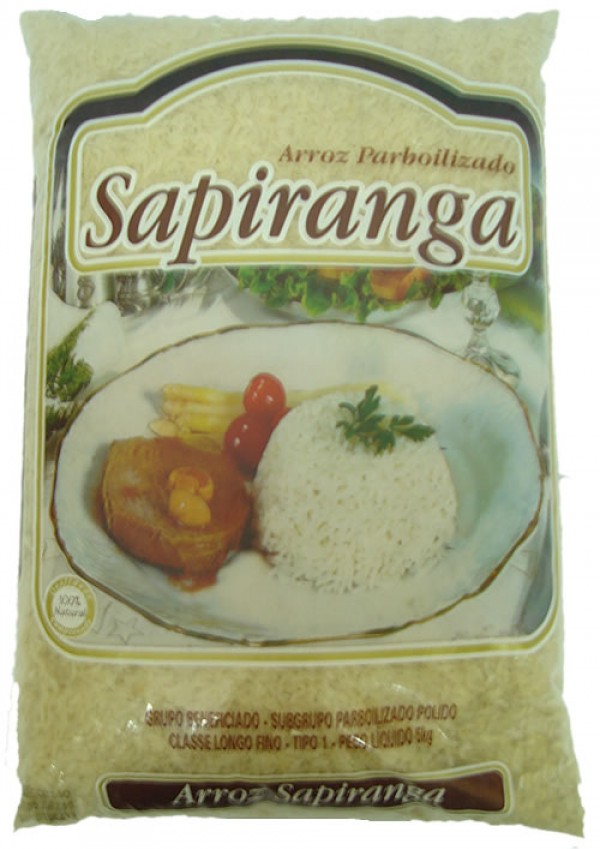 Arroz parboilizado Sapiranga tipo 1 pacote 5 kg