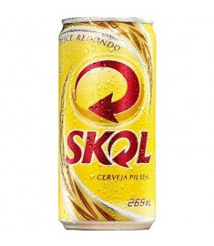 Cerveja Skol pilsen lata 269 ml