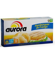 Hambúrguer frango Aurora caixeta 12 x 56 g