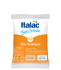 Leite condensado Italac bag 2,5 kg
