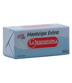 Manteiga La Serenissima sem sal tablete 200 g