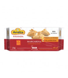 Margarina Amélia folhada pacote 2 kg