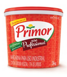 Margarina Primor 75% com sal balde 3 kg