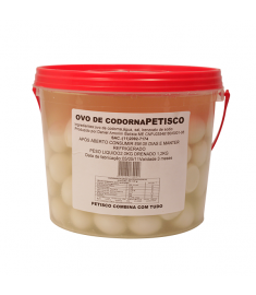 Ovos de Codorna em Conserva balde 1,2 kg