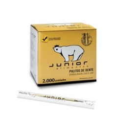 Palitos de dente Junior sachê caixa 2.000 unidades