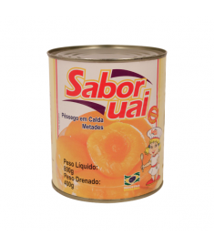 Pessego em Calda Sabor Uai lata 400 g