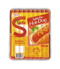 Salsicha Hot Dog Sadia Pacpte 3 kg